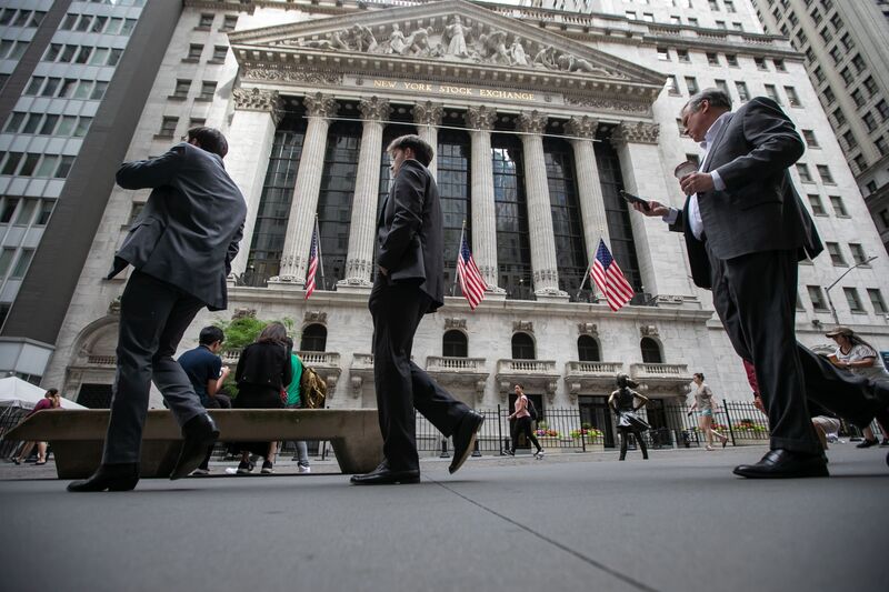 New York Stock Exchange As US Stock Futures Drop As Jobs Growth Blows Past Estimates