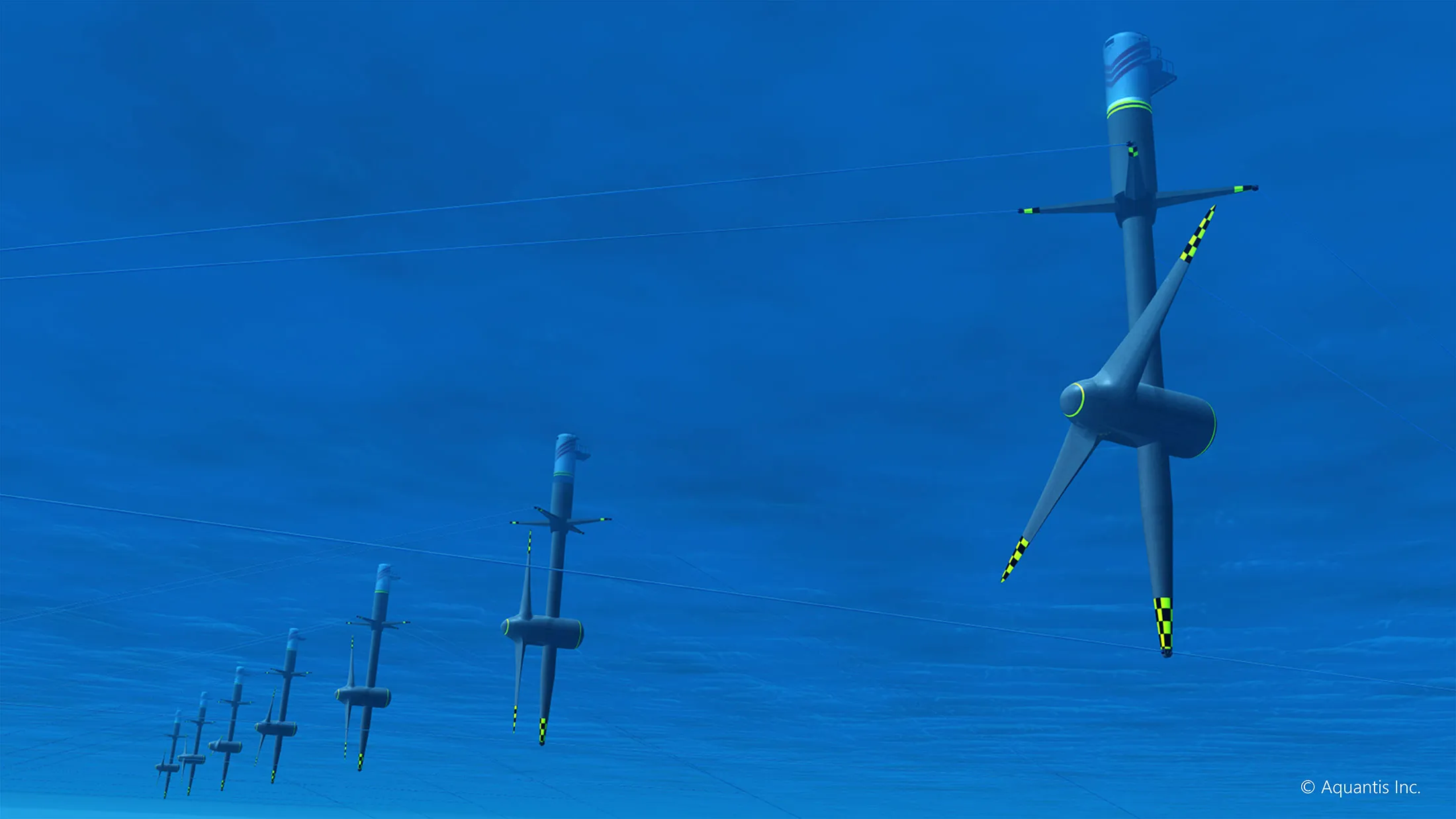 Aquantis is developing marine turbines to deploy off the U.K. and Florida coasts.
