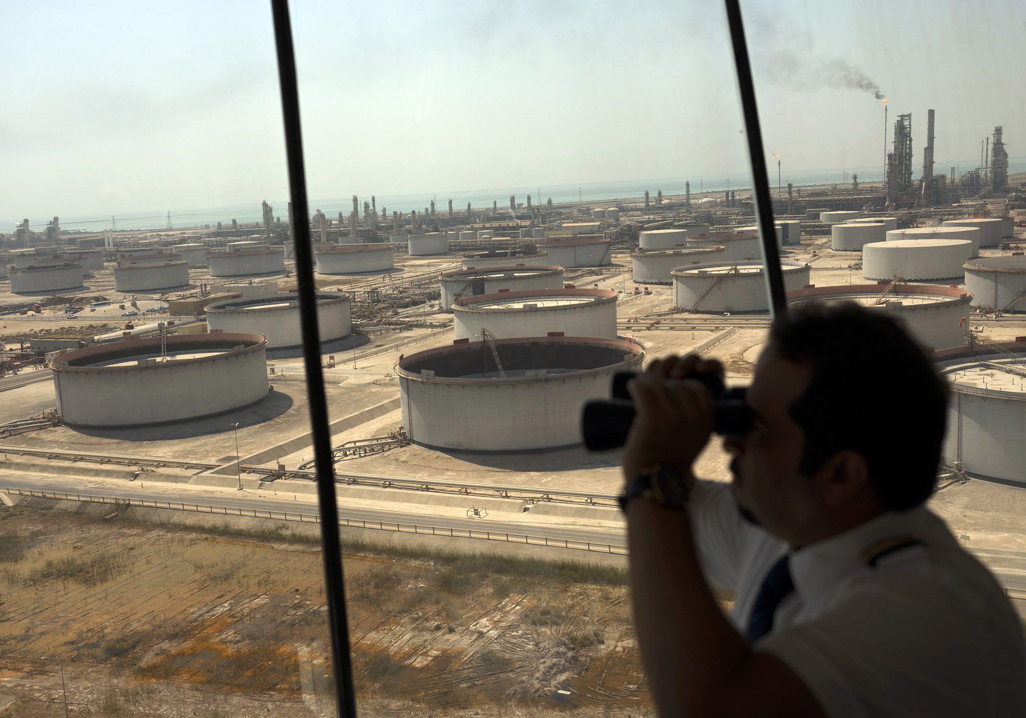 Saudi Aramco's Ras Tanura oil refinery and terminal in Ras Tanura, Saudi Arabia.