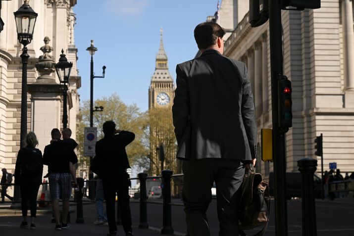 London's Westminster District as UK Borrowing Costs Surge