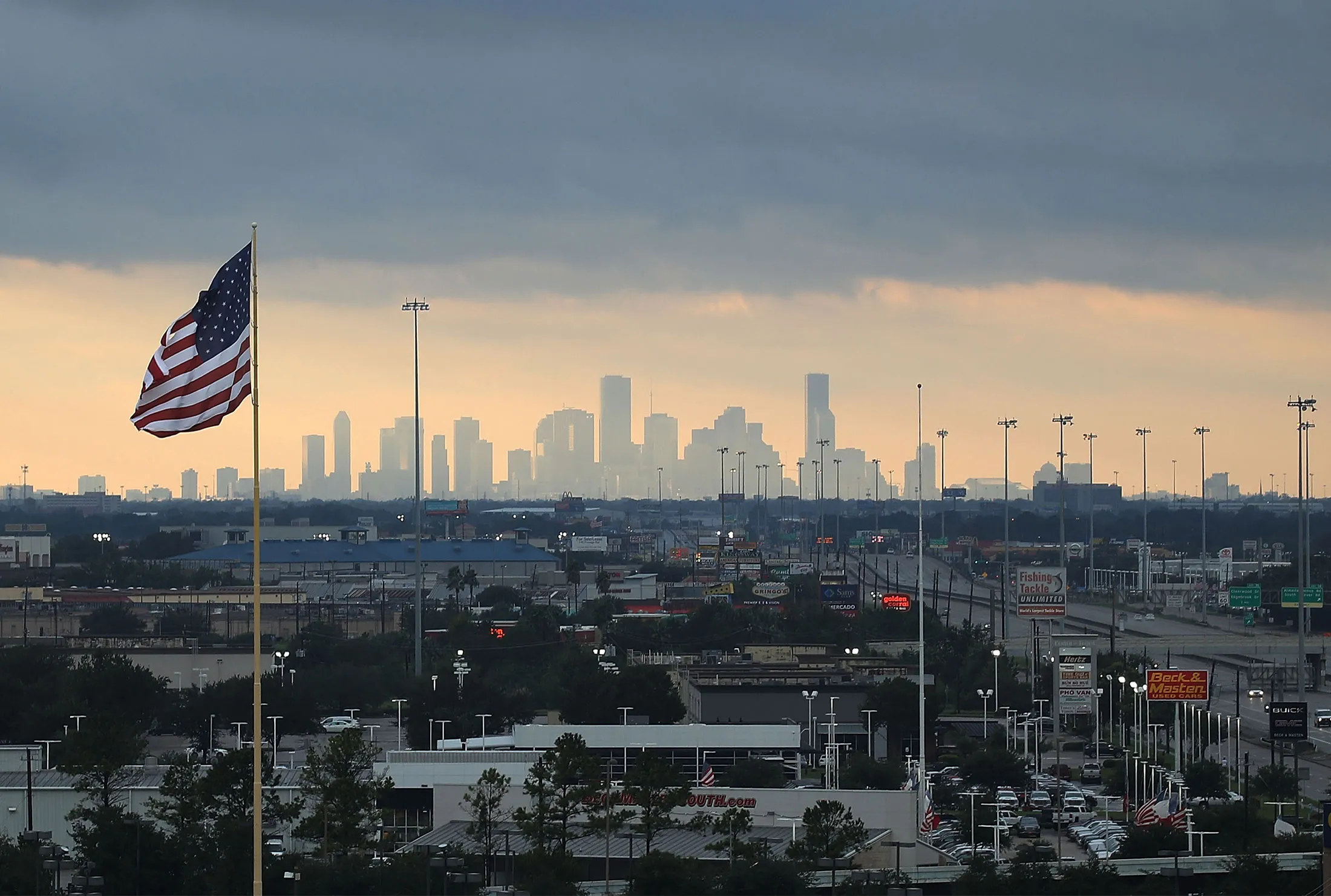 The Houston skyline.