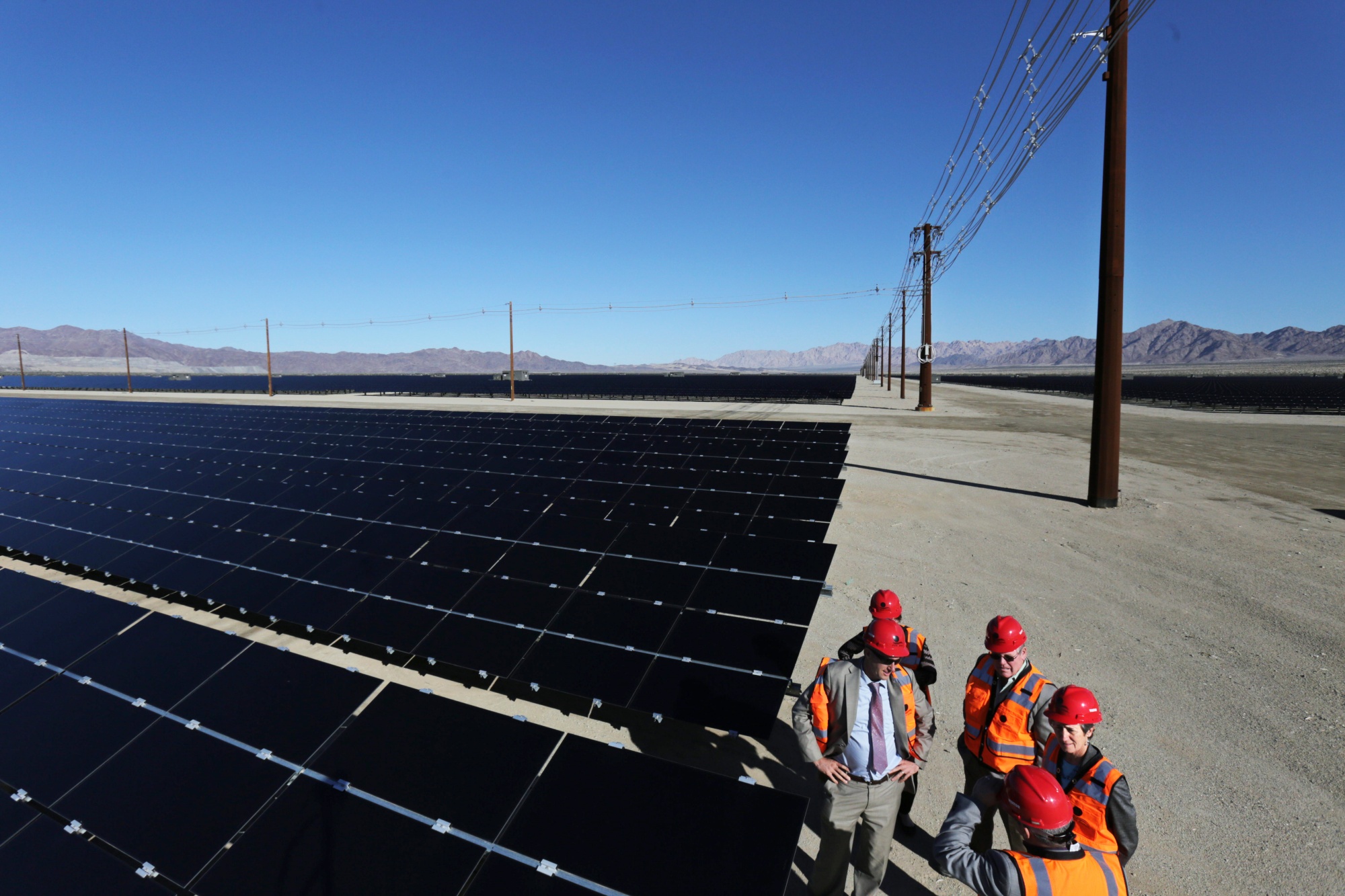 The&nbsp;550-megawatt Desert Sunlight Solar Farm in Desert Center, California is owned by NextEra Energy Inc.