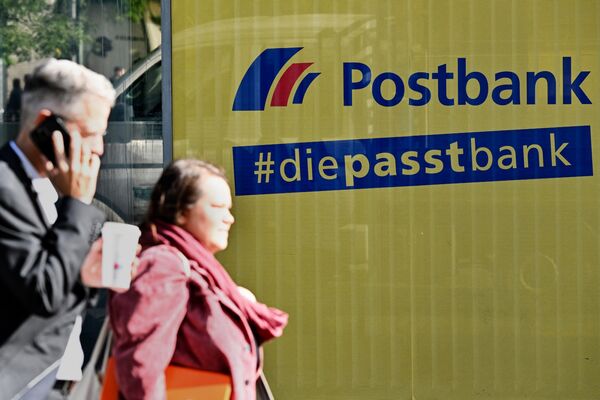 A Postbank branch in Frankfurt.