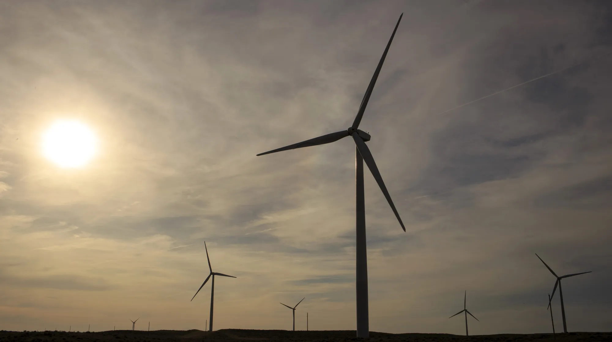 The Colorado Highlands Wind Farm in Fleming, Colorado, on May 5, 2016.
