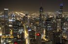 The downtown Chicago, Illinois skyline,
