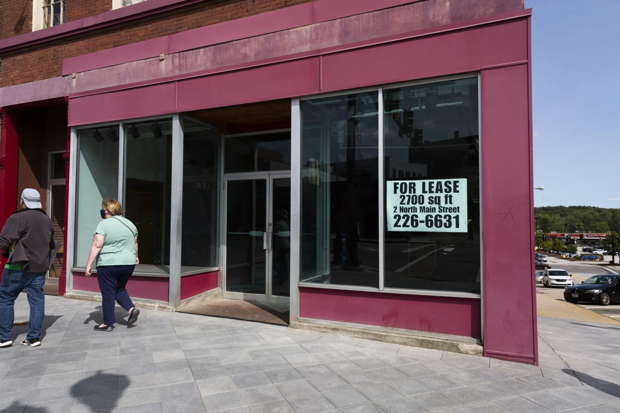 An empty storefront in downtown Concord, New Hampshire.&nbsp;Between February and June, about 1.2 million U.S. business owners had to shut down.